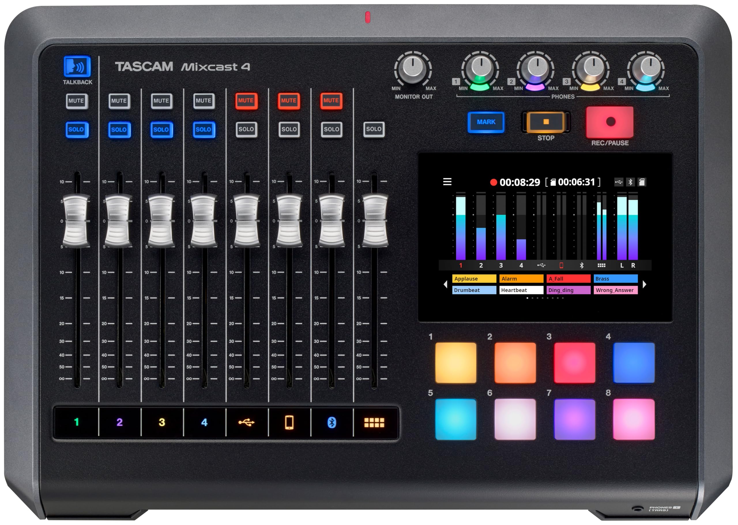 Amazon | TASCAM(タスカム) Mixcast 4 ポッドキャスト制作/USB  