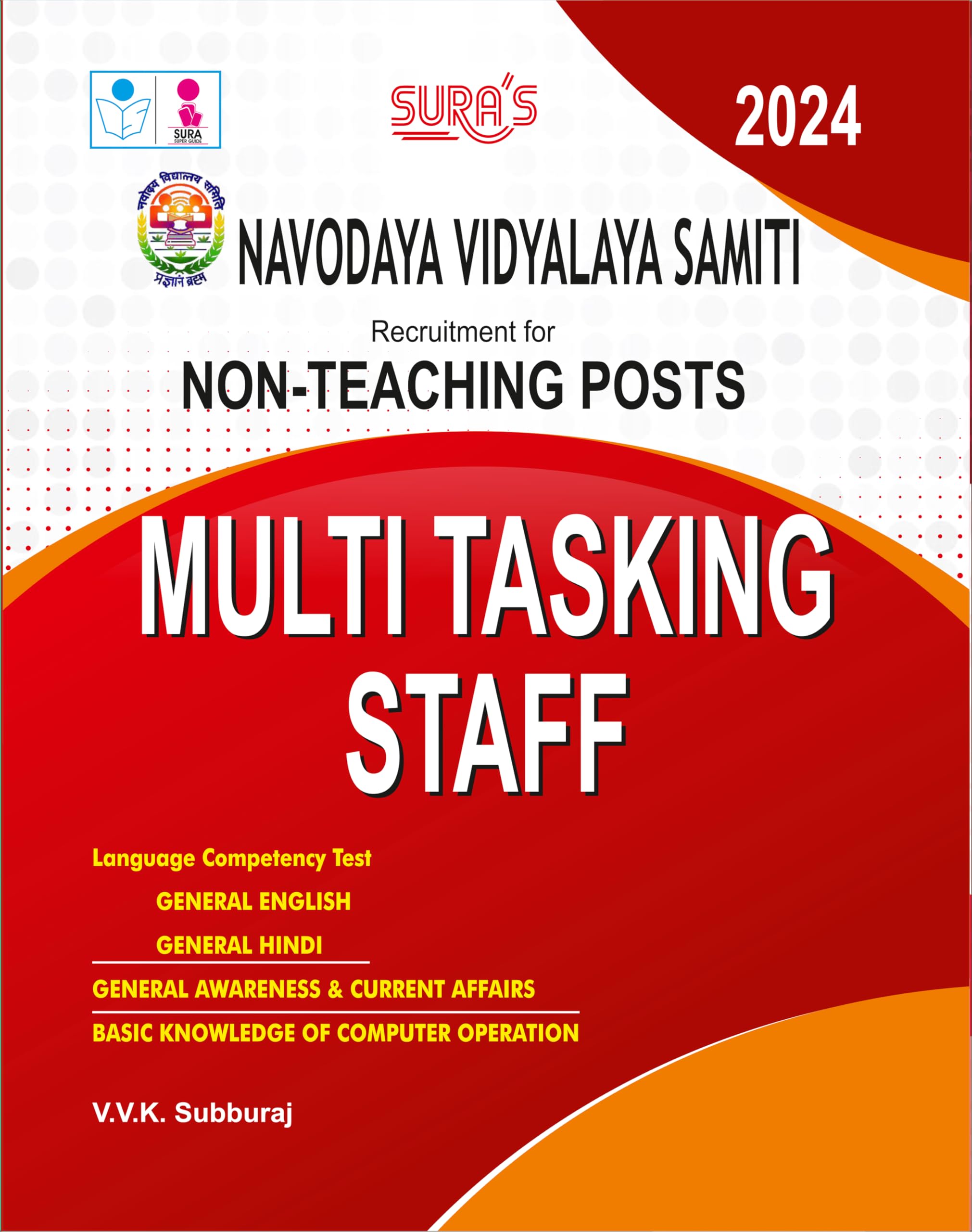 SURA`S NVS (NAVODAYA VIDYALAYA SAMITI) Non-Teaching Posts MTS Multi Tasking Staff Exam Book Guide in English Medium 2024