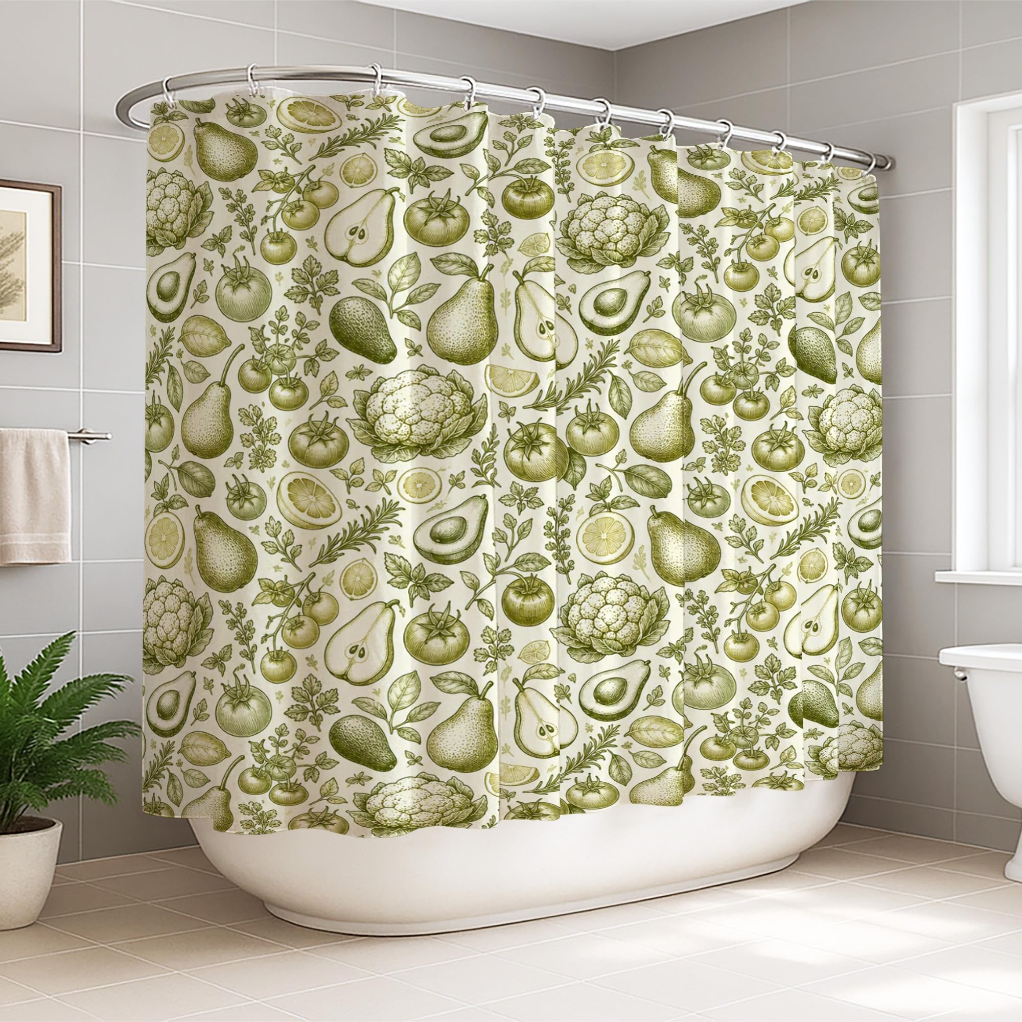 Rideau de douche 274 x 183 cm pour couvrir les grandes baignoires sans éclabousser