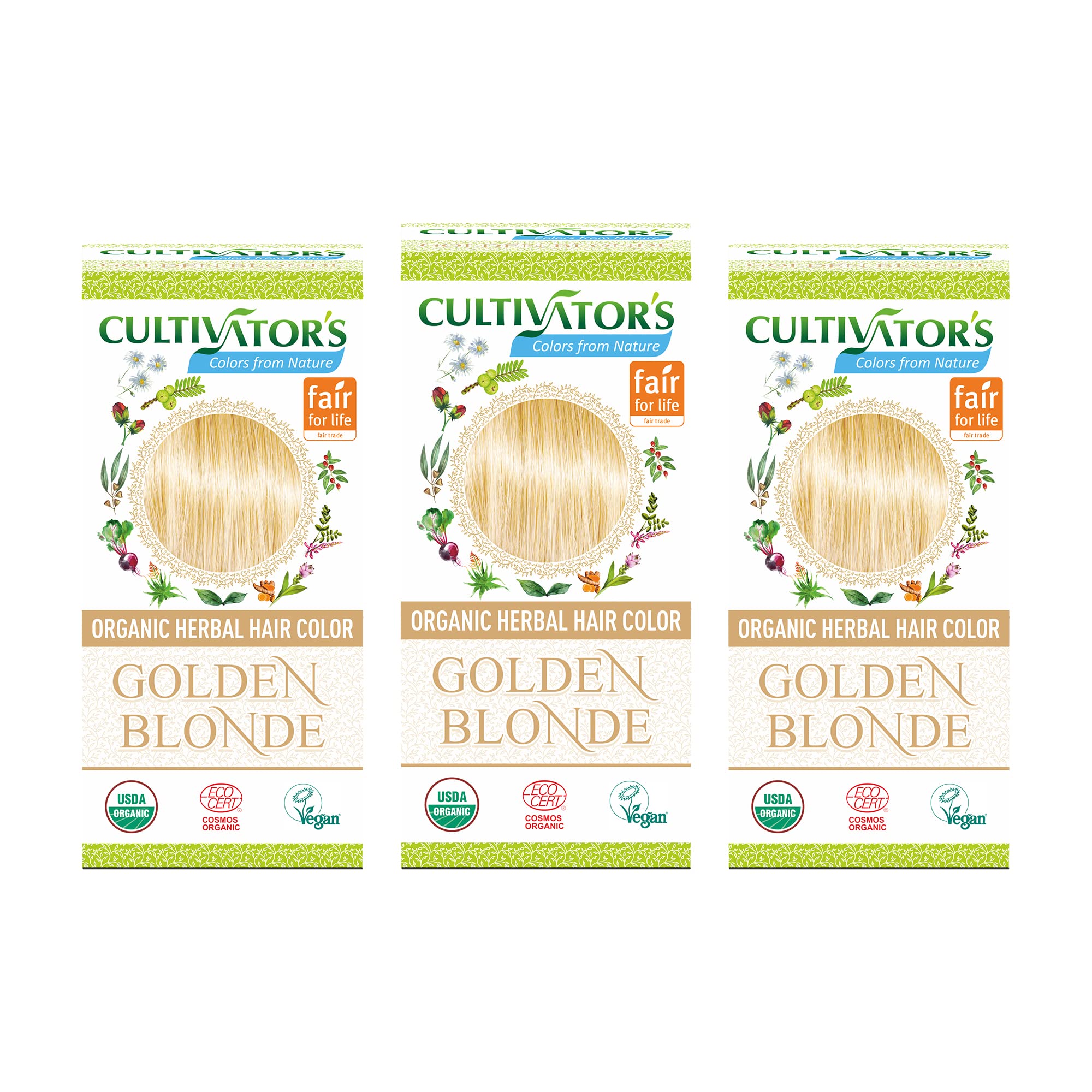 Cultivator's Organic Herbal Hair Colour - Golden Blonde 100g
