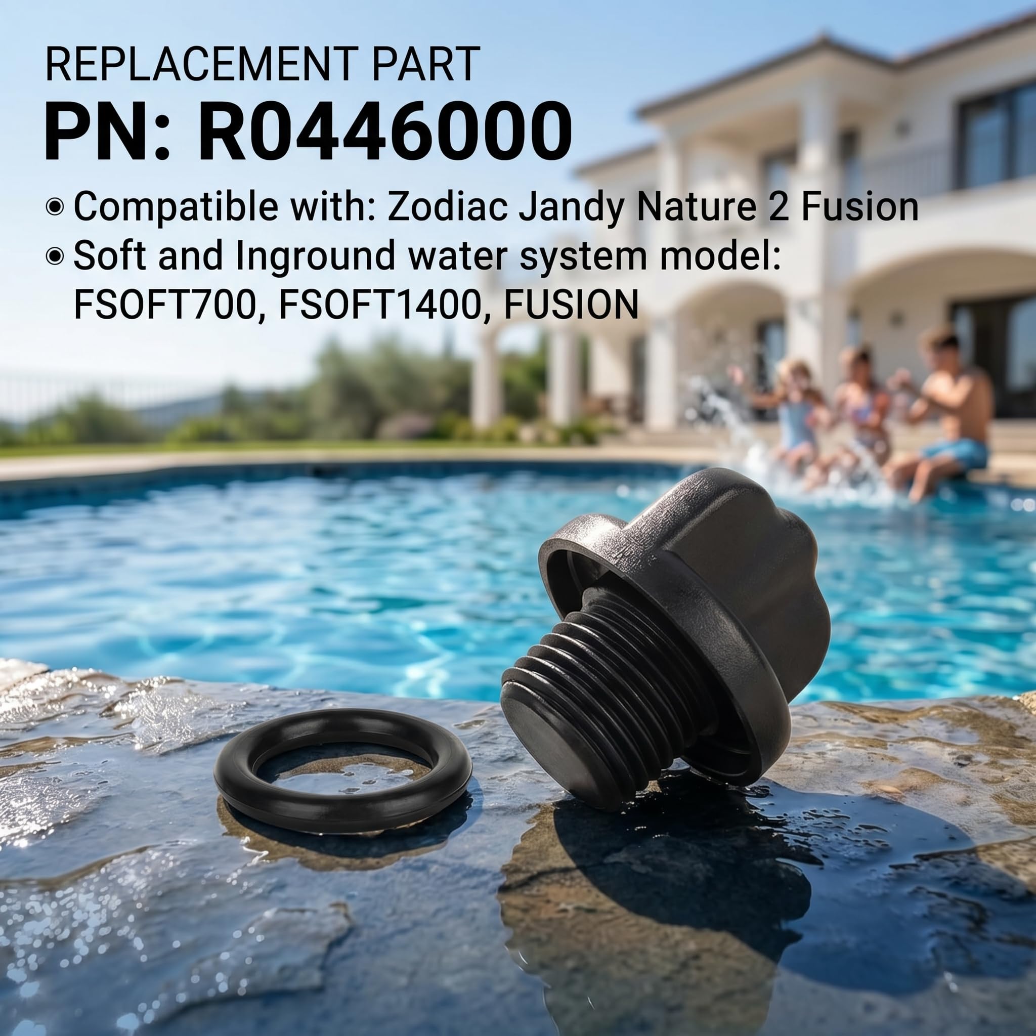 4 Stück Pool Ablassschraube R0446000,Ablassschraube Für Poolpumpe mit 4 Dichtringen,Schwimmbecken Ablassschrauben,Pool Pump Parts,Ersatzteile für Poolpumpen,Schlauchstopfen für Poolpumpenschläuchen