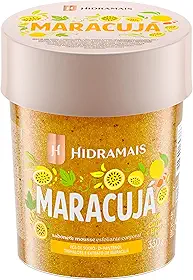 Esfoliante Corporal Sabonete Mousse Maracujá 350g - Hidramais - Dupla Ação: Esfolia e Hidrata, Textura Leve e Perfumada para a Pele