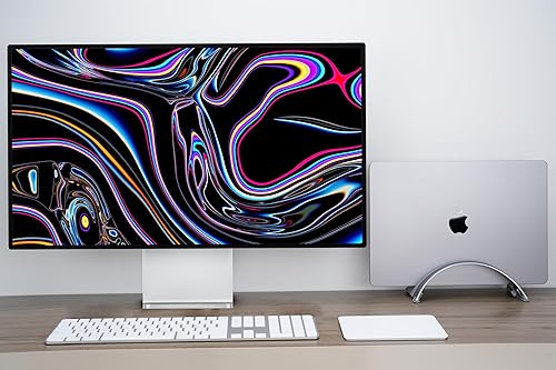 Miniatura 7 de Soporte vertical ajustable para laptop aluminio 6061, precisión CNC, acabado anodizado, se adapta a todas las computadoras portátiles, incluyendo