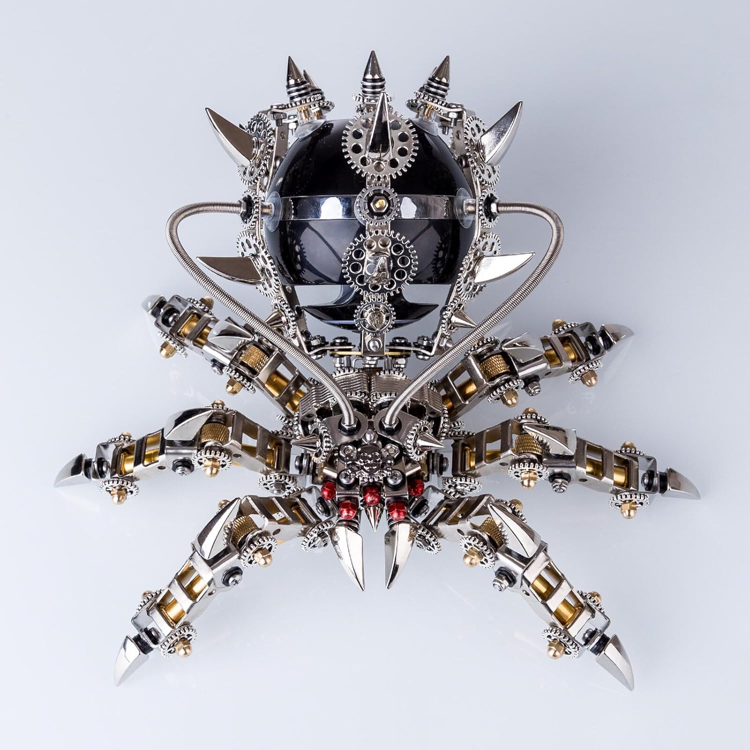 3D Puzzle Metal, 3D Metal Puzzle DIY Metal Assembly Kit, Metal 3D Model Spider Speaker Kit for Adults Teens, Metal Punk Puzzle Gift Ornaments