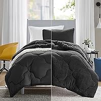 Vista 17 de Juego de edredón reversible Comfort Spaces Vixie: funda acolchada geométrica casual de moda para todas las estaciones, ropa de cama acogedora