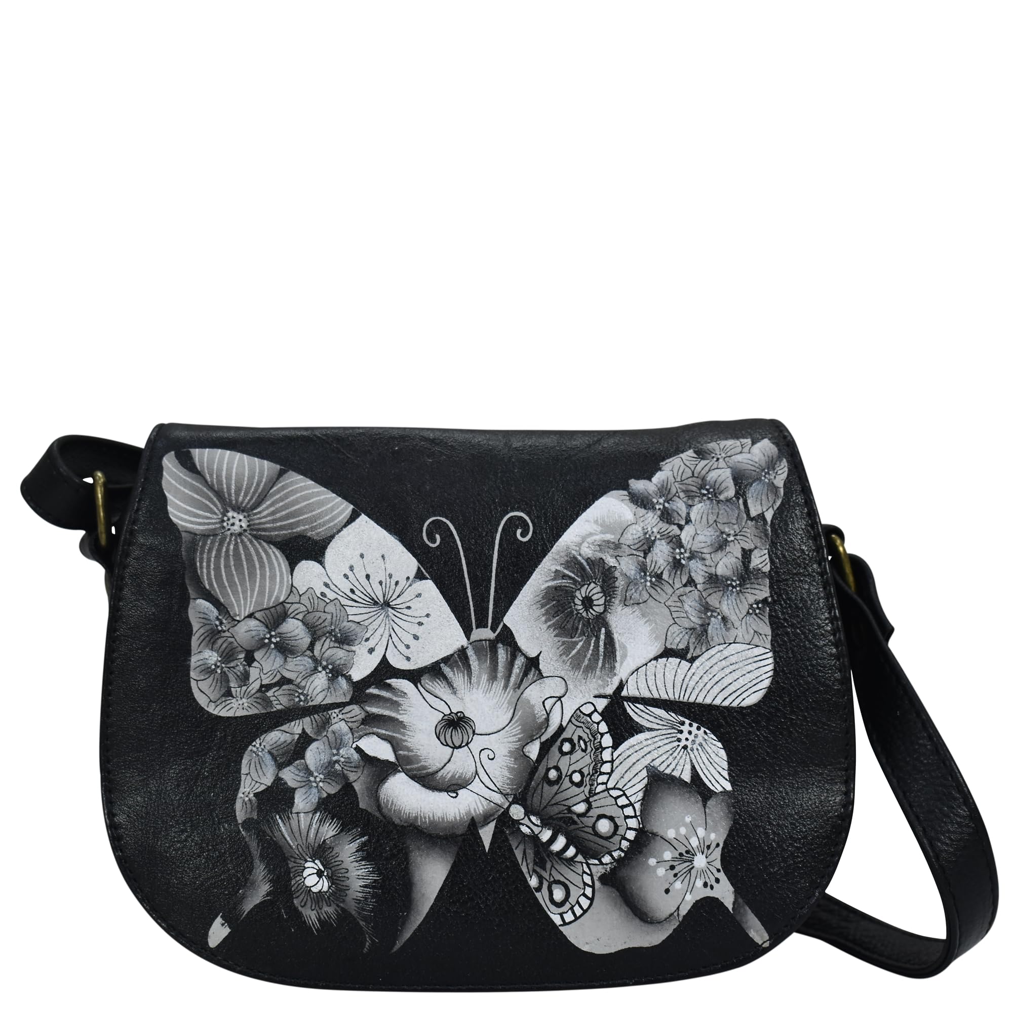 Anna by Anuschka womens Crossbody Saddle Bag