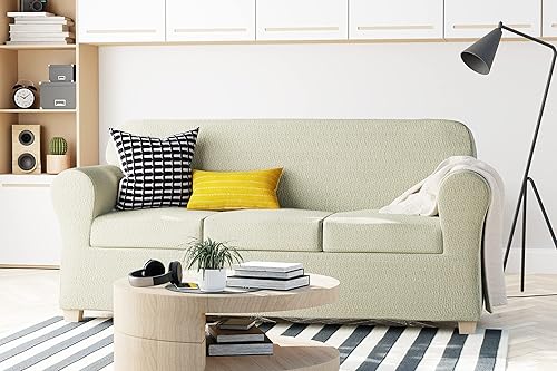 Vista 153 de Zenna Home Simply Fit - Funda elástica para sofá (1 pieza), color crudo
