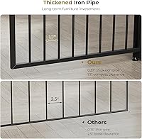 Vista 11 de Mueble de jaula para perros XXL de 48" con 3 puertas, jaula de madera combinada para mascotas, perrera resistente de interior para perros medianos a