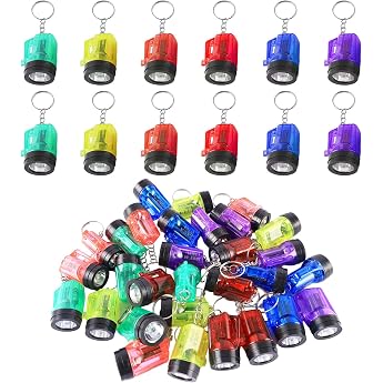 Pack of 30 Mini Torch Key Ring Small Teenagers Torch 4 cm LED Mini Torch Mini Torch for Outdoor Camping Hiking Random Colour [Energy Class F]