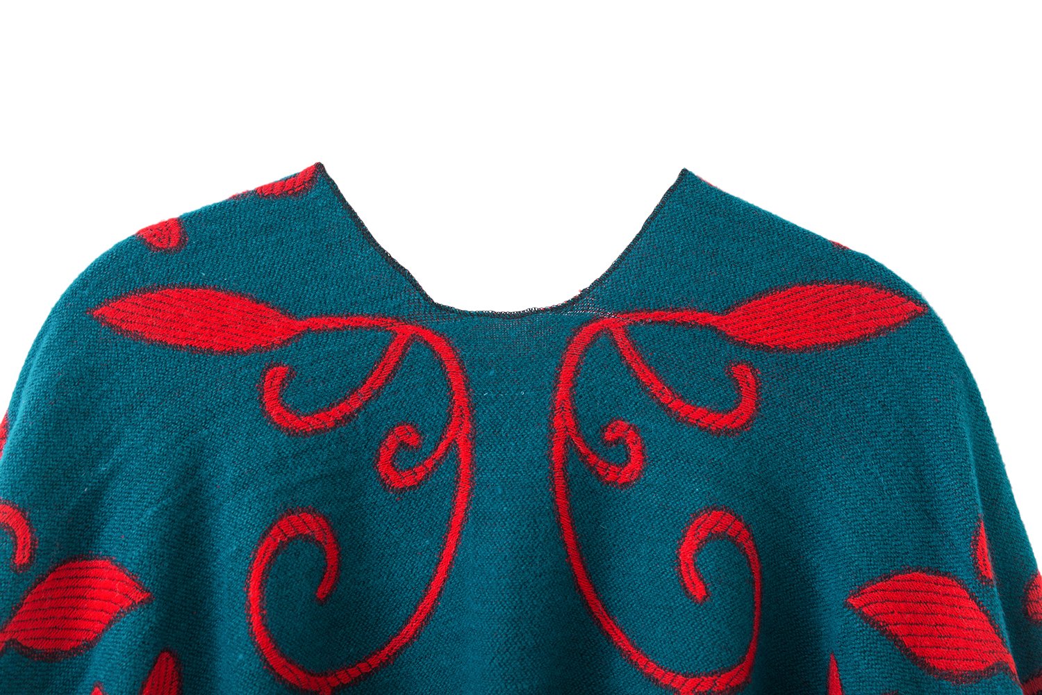 Urban GoCo Poncho Mantilla con Borlas del Estilo de Retro Chal Cape para Mujeres