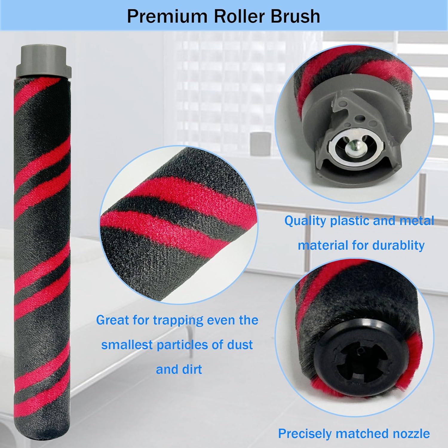 Replacement Brush Roller and Filter for Shark HZ3002/ HZ3000 Vacuum Cleaner- 1 Brush Roller +2 Vacuum Filters+4 Foam & Felt filters+1 Cleaning Tool