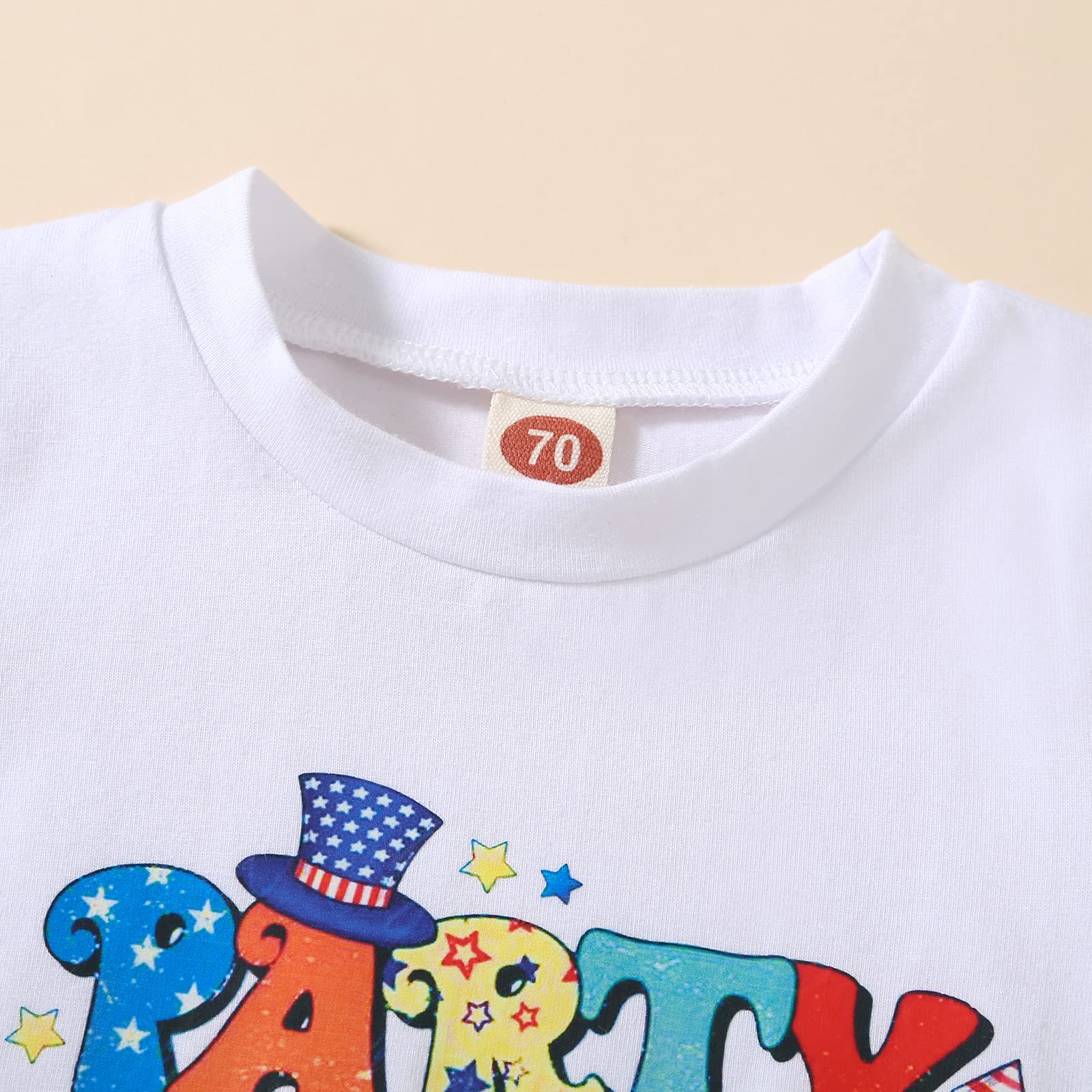 Toddler Boy 4th of July Outfit Short Sleeve T Shirt Top Casual Shorts Set Fourth of July Baby Boy Summer Clothes (T-Red,3-4T)