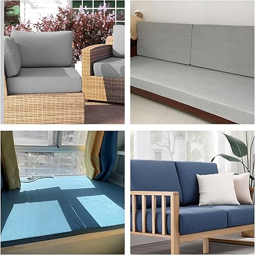 Miniatura 7 de Cojín de banco de tamaño personalizado, cojines impermeables para muebles de patio, cojines personalizados para interiores y exteriores, para