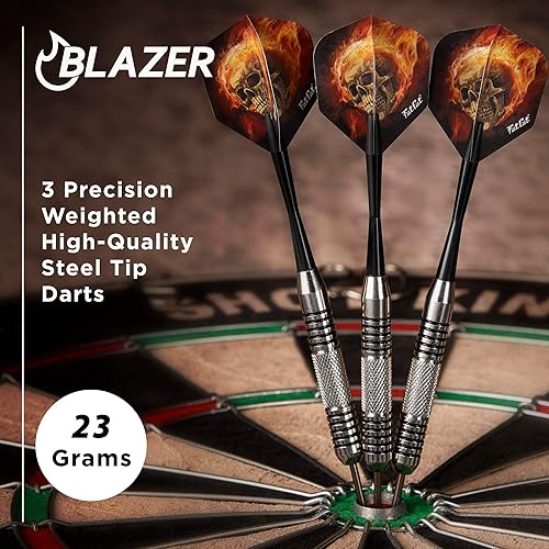 Miniatura 2 de Fat Cat Blazer - Dardos de punta de acero con estuche de almacenamiento/viaje, 0.81 oz