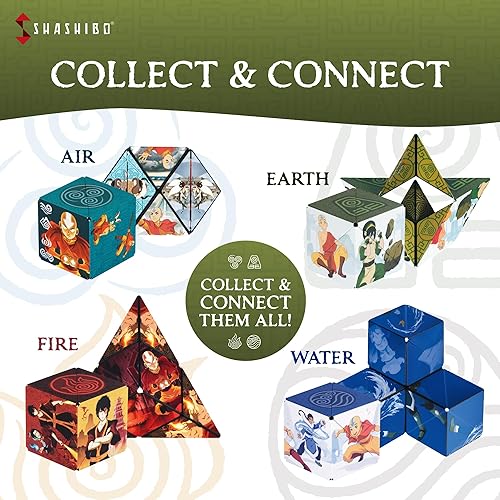 Miniatura 19 de SHASHIBO Caja de cambio de forma de tortugas ninja mutantes adolescentes – Cubo magnético STEM que se transforma en más de 70 formas, descarga