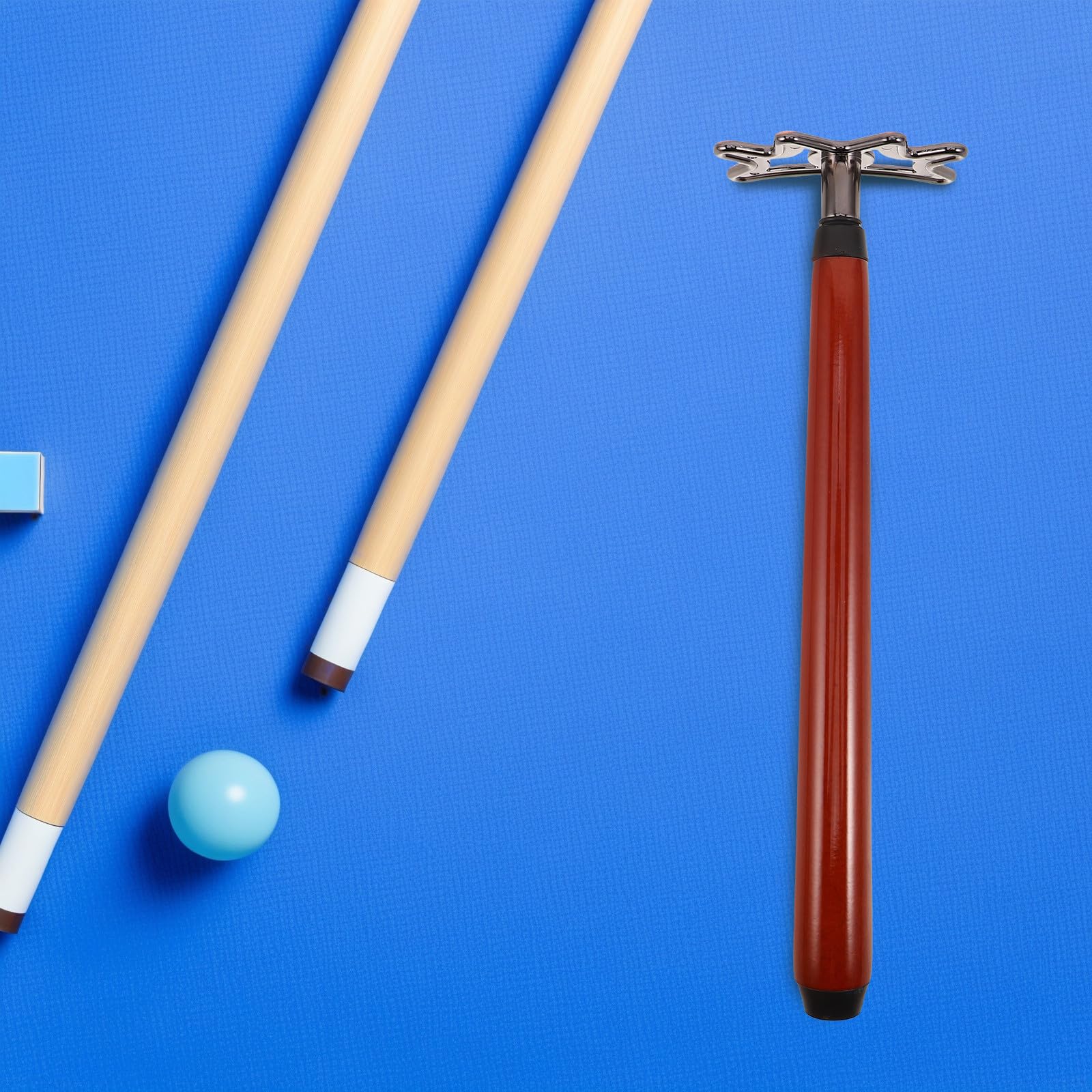 KICHOUSE Supporto per Stecca da Biliardo: da 35 cm a 136 cm, Retrattile, per appoggiare la Stecca da Biliardo o da Snooker - Accessorio per Giochi da Tavolo e competizioni di e Snooker.
