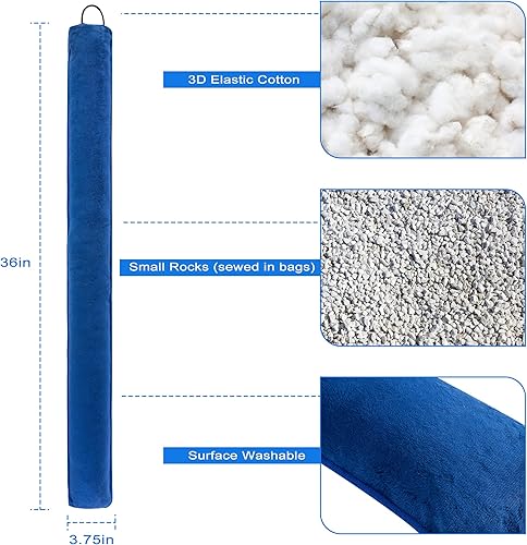 Miniatura 3 de My OLi Tope de Corrientes de Aire Decorativo para Debajo de la Puerta Tope de Viento de 36 pulgadas para Puerta y Ventana Bloqueador de Ruido