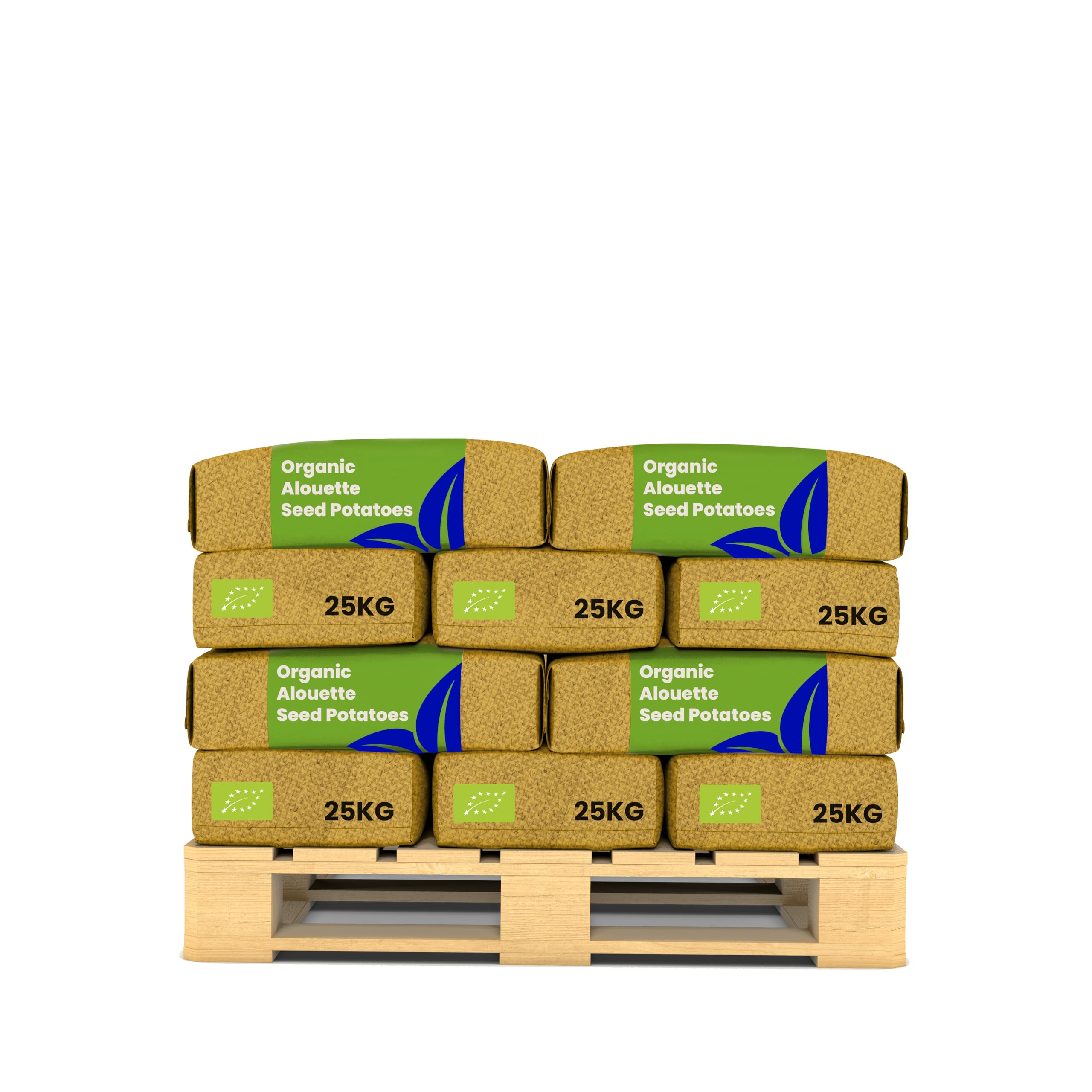 Patate Da Seme Biologiche Alouette A 28/35-500 Kg - Materiale Di Semina - Certificazione Skal Et Nak - Raccolta Dopo 90 Giorni - Resistenza Alle Malattie Contro Phytophthora - Organifer