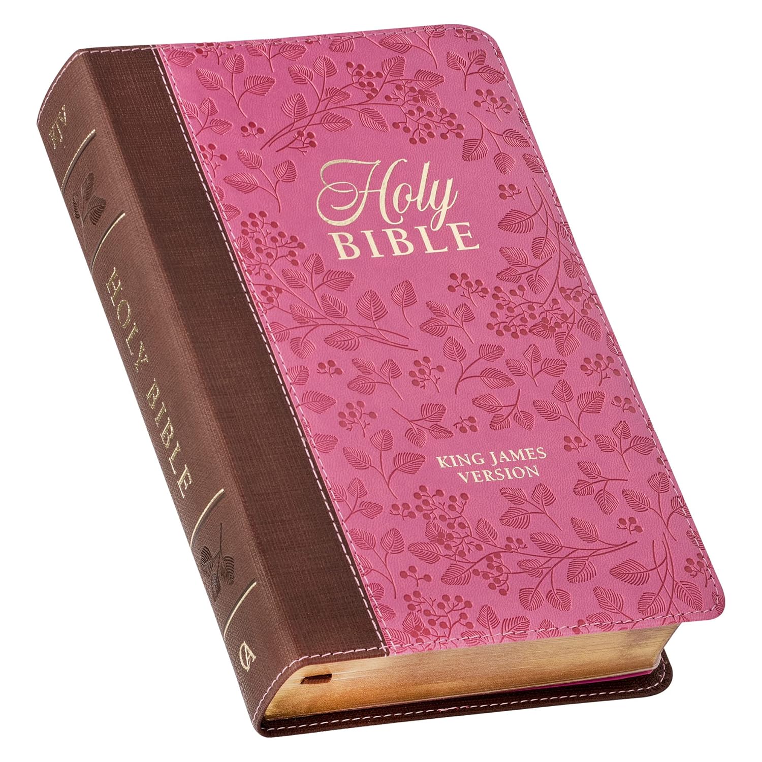 KJV Holy Bible, Giant Print faux leather red letter
