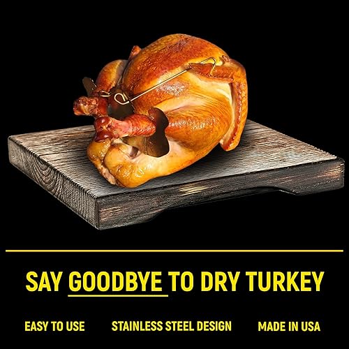 Miniatura 3 de para pavo I Visto en Shark Tank I Cocina uniformemente para carne más jugosa I De acero inoxidable y apto para lavavajillas I Fácil para horno,