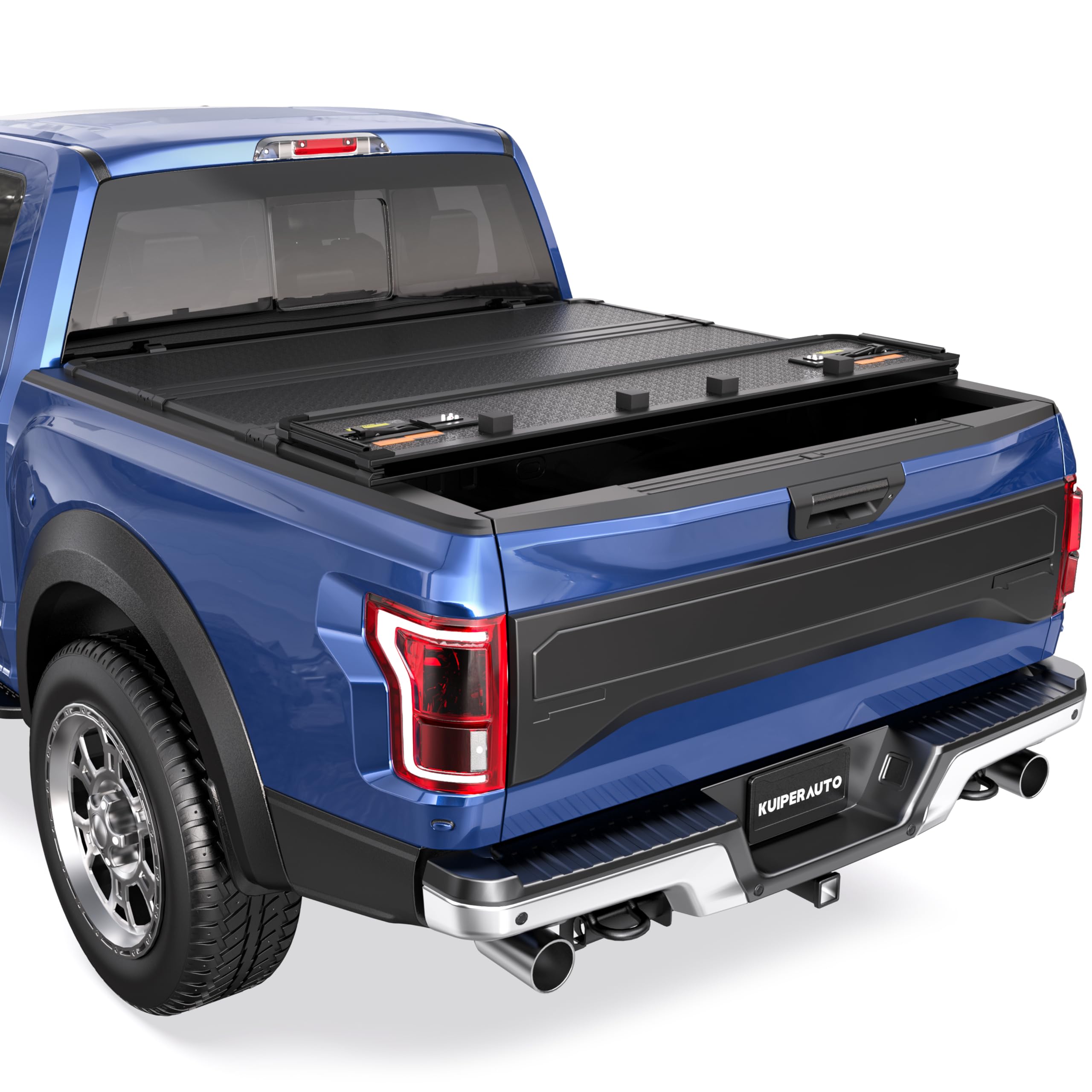 Hard Quad Truck Bed Tonneau Cover Compatible for 2009-2014 Ford F150 Styleside (Not for Flareside) 5'5" Bed