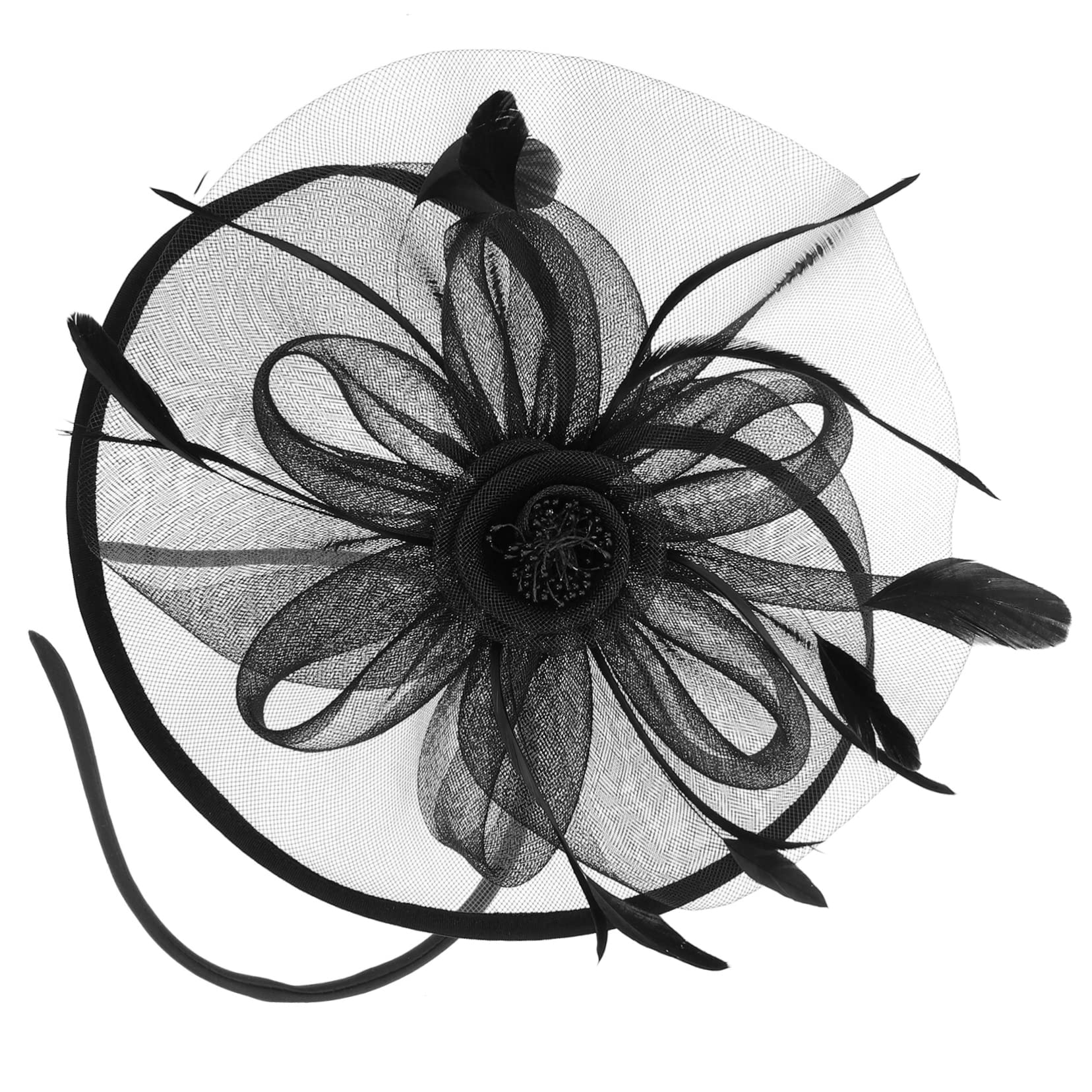 LALAFINA 4pezzi Fascinator Vintage Cerimonie Cappello per Matrimoni Tea Party e Speciali Accessori per