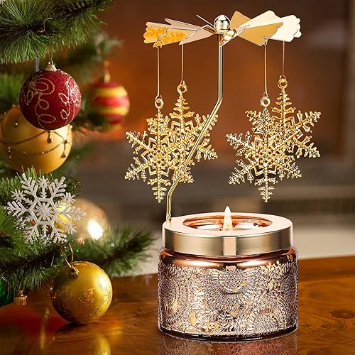 Miniatura 3 de Regalos para mujeres, regalos de cumpleaños para mamá, esposa, hija, hermana, regalos únicos para amigas, mujeres, velas aromáticas giratorias,