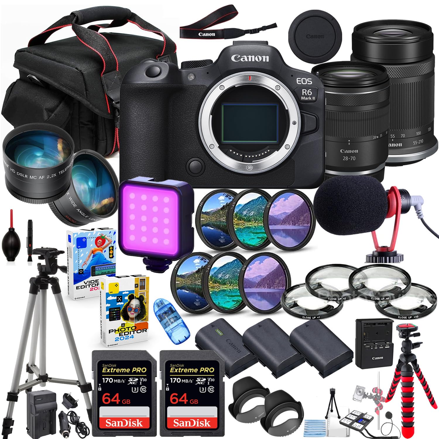 Amazon.com : Canon EOS R6 Mark II Mirrorless Camera with 28-70mm