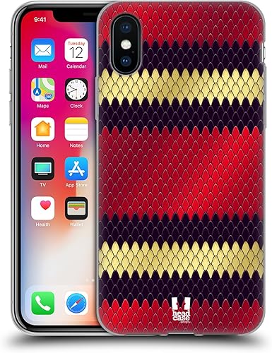 Miniatura 15 de Head Case Designs Funda de gel con patrón de serpiente pitón birmana [protección de grado militar] compatible con Apple iPhone 13 y compatible con