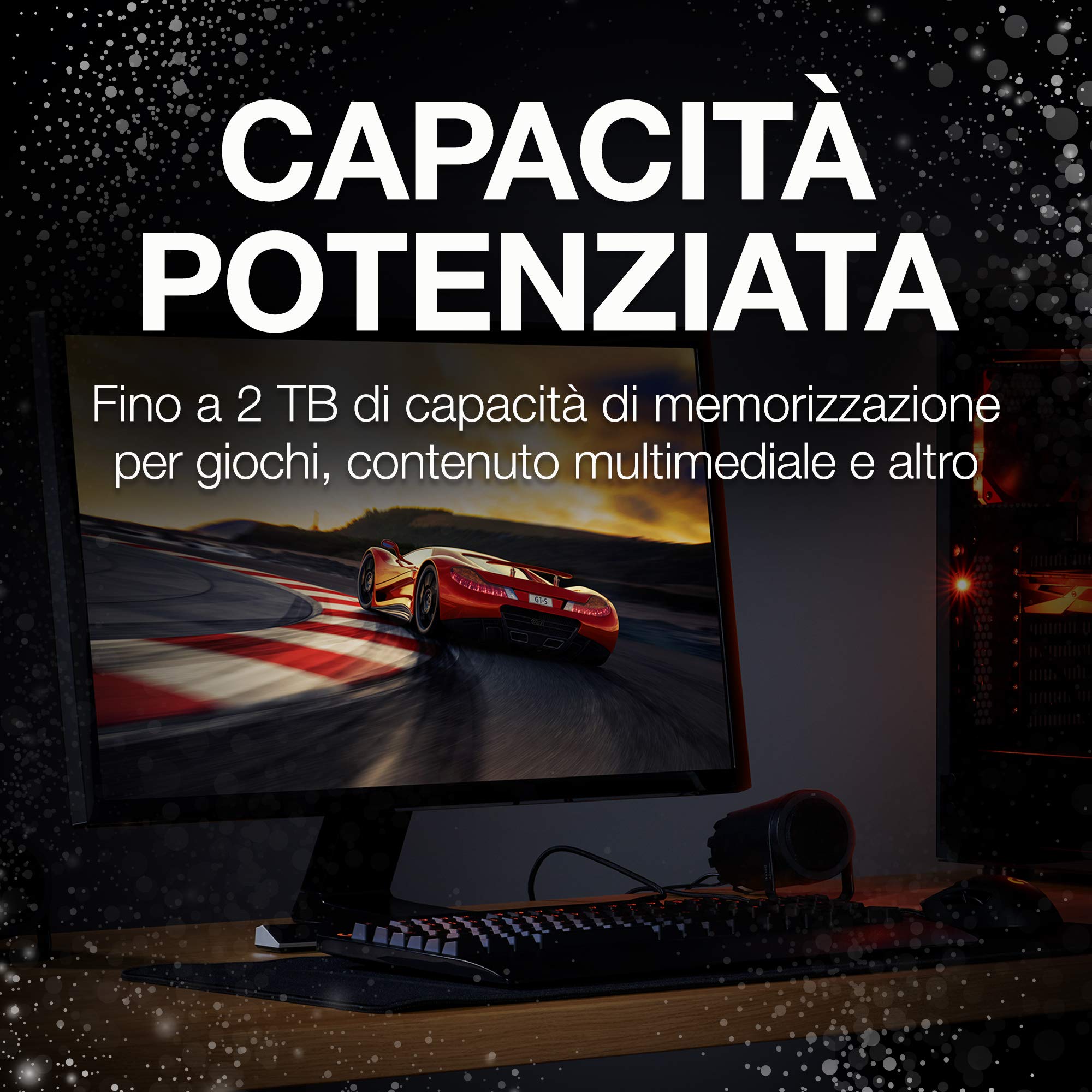 Seagate FireCuda, 2 TB, Unità ibrida SSD, Unità SATA da 6 GBit/s, 2,5", Accelerata Flash, 3 anni di servizi Rescue (ST2000LX001)