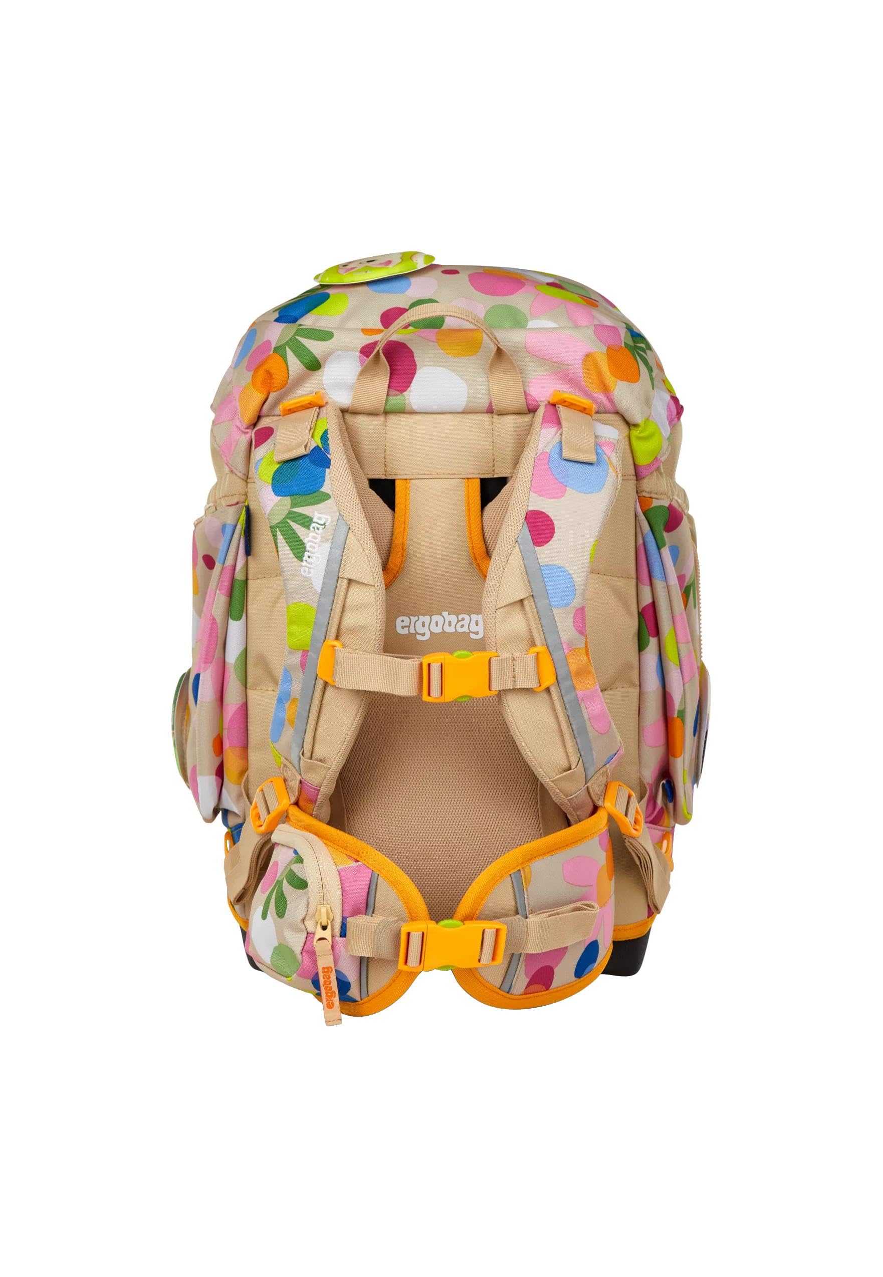 ergobag Tornister szkolny zestaw, Flower Powbär - beżowy, Rozmiar