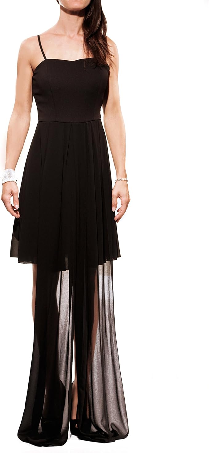 Rinasciamento Abito Lungo Nero Donna S : Amazon.it: Abbigliamento