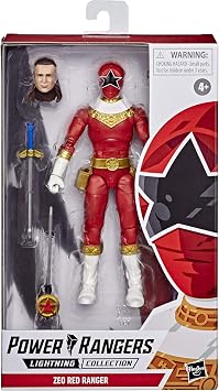 Power Rangers Lightning Collection Zeo Red Ranger 6-Inch Premium Collectible Action Figure Toy with Accessories