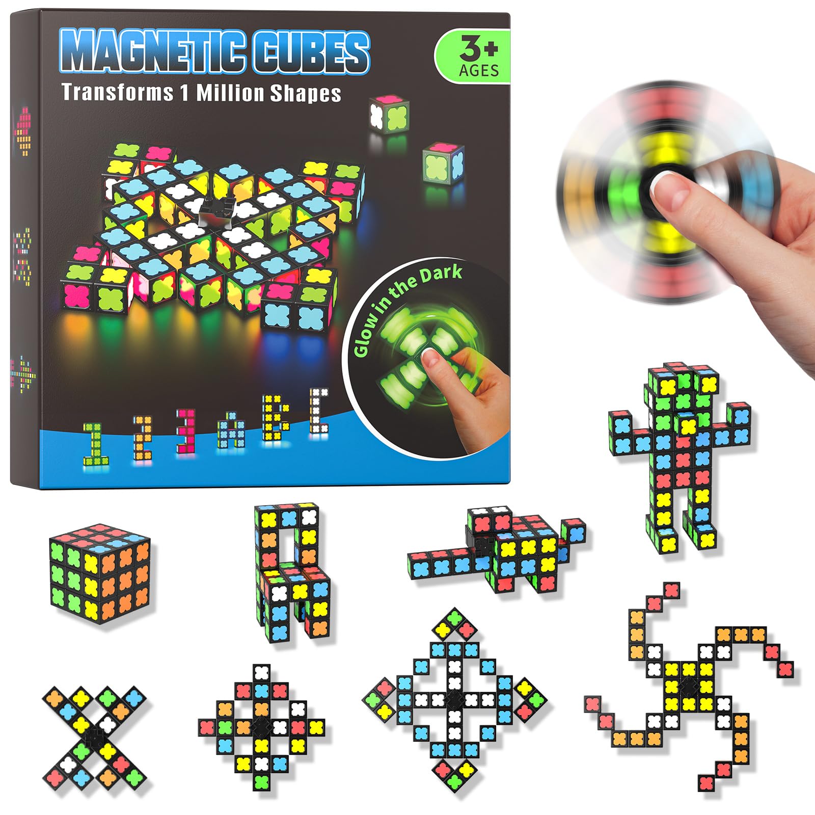 Axirata Magnetic Fidget Spinner Mini-38 Blocks