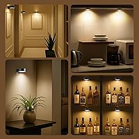 Vista 18 de 3-Pack Picture Lights for Wall, Rechargeable Battery Operated Led Painting Light with Remote Dimmable ＆ Timer, 3 Lighting Modes Magnetic Art Display
