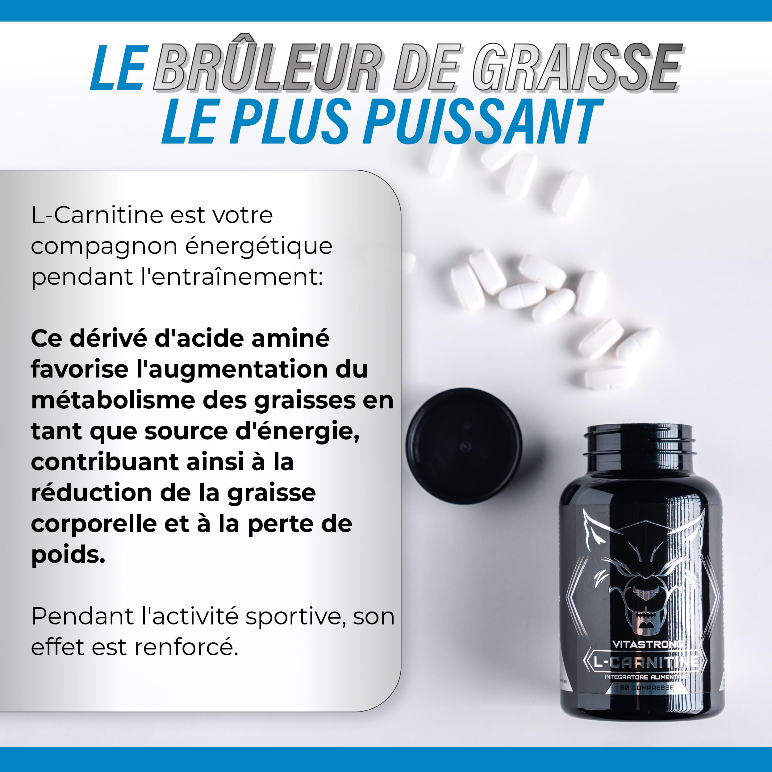 bruleur de graisse l carnitine Haute Dose, Acetyl L Carnitine 1000mg, 60 Cpr, Vitastrong How to Maximize Your Conjuncion Pack Size:10 Kg / 22 Lbs
