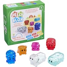 Jelly Blox Farm Friends Set 6 Characters, Toddler Preschool Building Blocks | Kids Can Squeeze, Stretch, Squish | MESH ACCREDITED | Safety Tested & Ouch-Free | Sensory Play Toy for Ages 2+