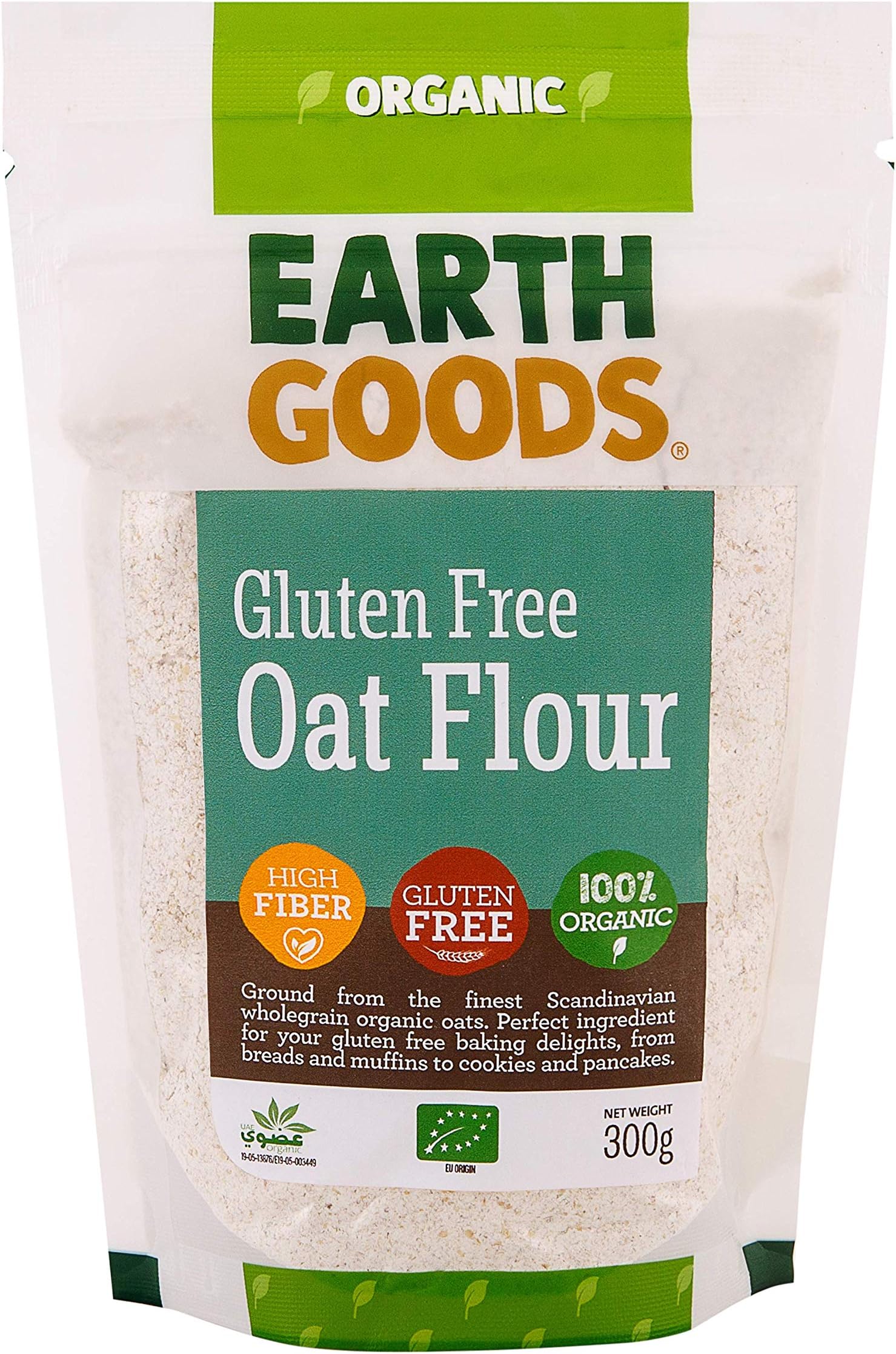 Earth Goods Organic Oat Flour Gf 300g