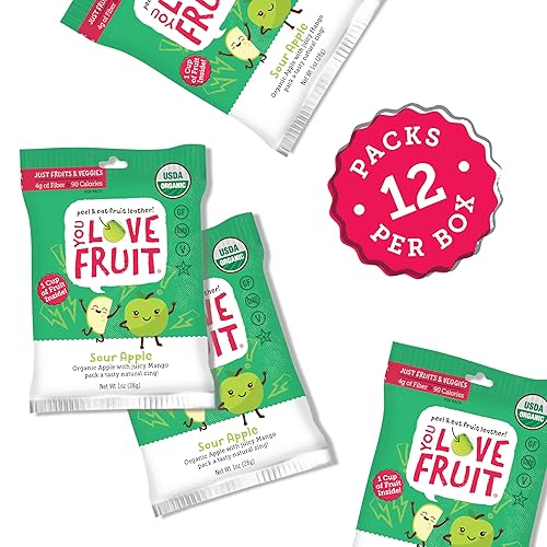 Miniatura 60 de YOU LOVE FRUIT - PASSION FRUIT POWER PALS - Bocadillos de frutas naturales, paquete de aperitivos saludables, fruta real! Sin gluten, sin OMG