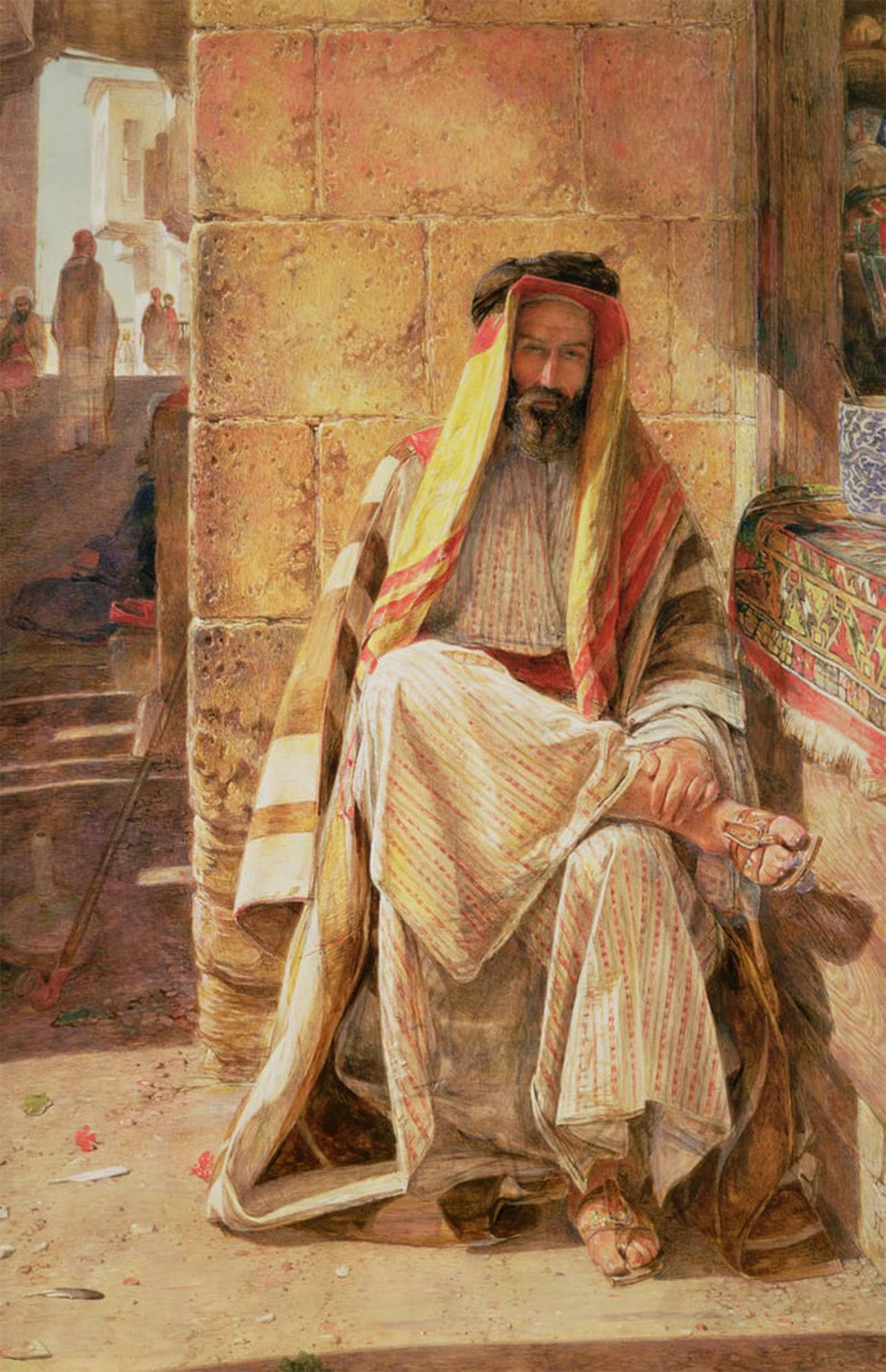 ARTXLXXBN Famous Art Print Poster Vintage Wall Art the Arab by John Frederick Lewis Canvas Art Poster for Home Decor 60x90cm