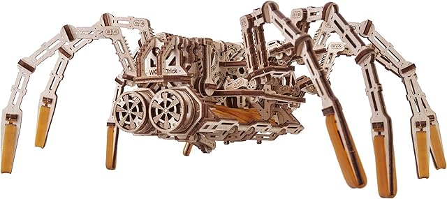 Wood Trick Mechanical Spider 3D Wooden Puzzle - Runs up to 7 feet - Wooden Model Kit for Adults and Kids to Build Preferences