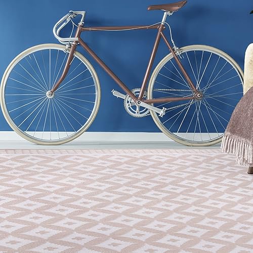 Miniatura 9 de SUPERIOR Alfombra grande para interiores y exteriores, decoración geométrica de celosía, decoración del hogar, patio, entrada, cubierta, porche