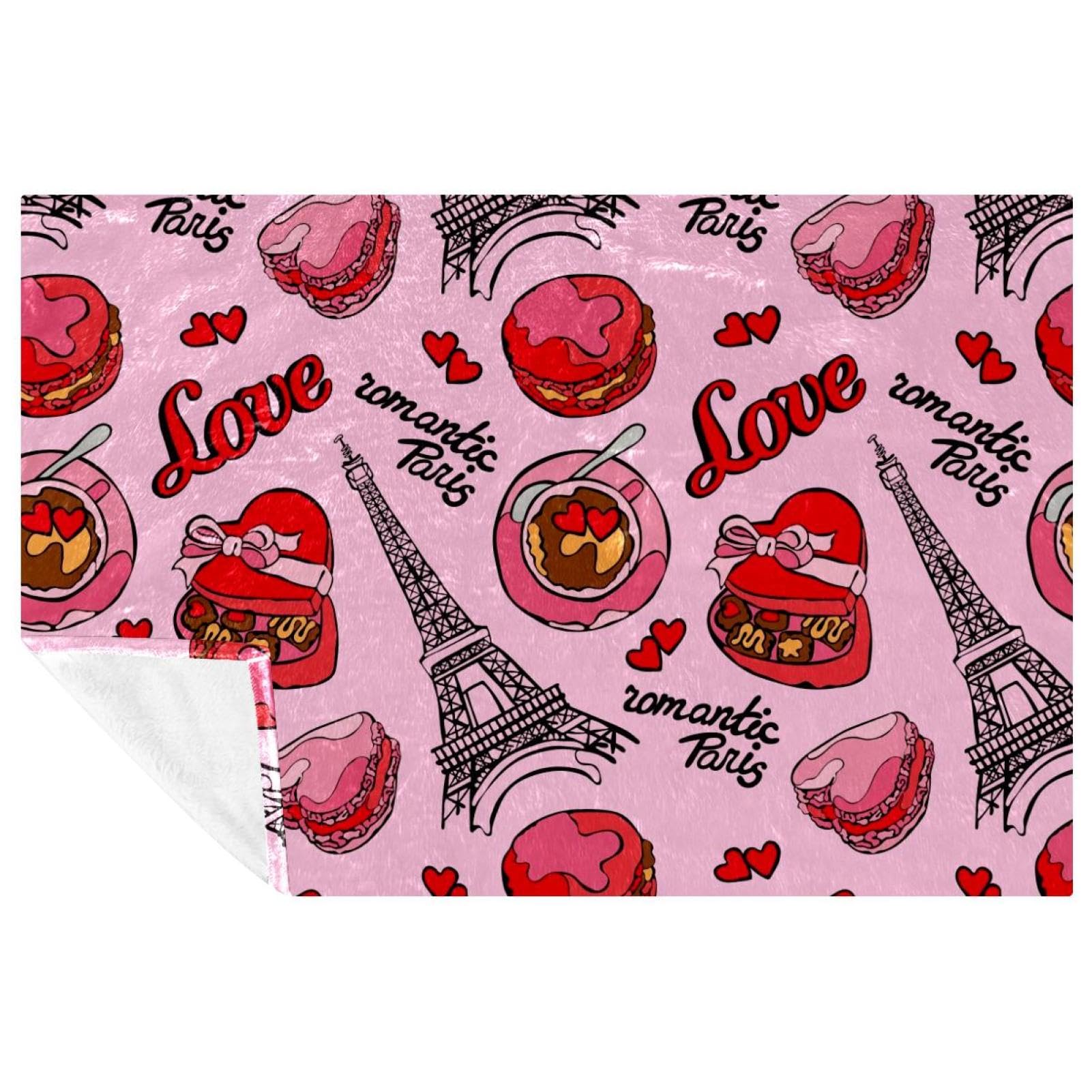 Tasse à café macaron plaid doux isolant thermique et compact 150x100
