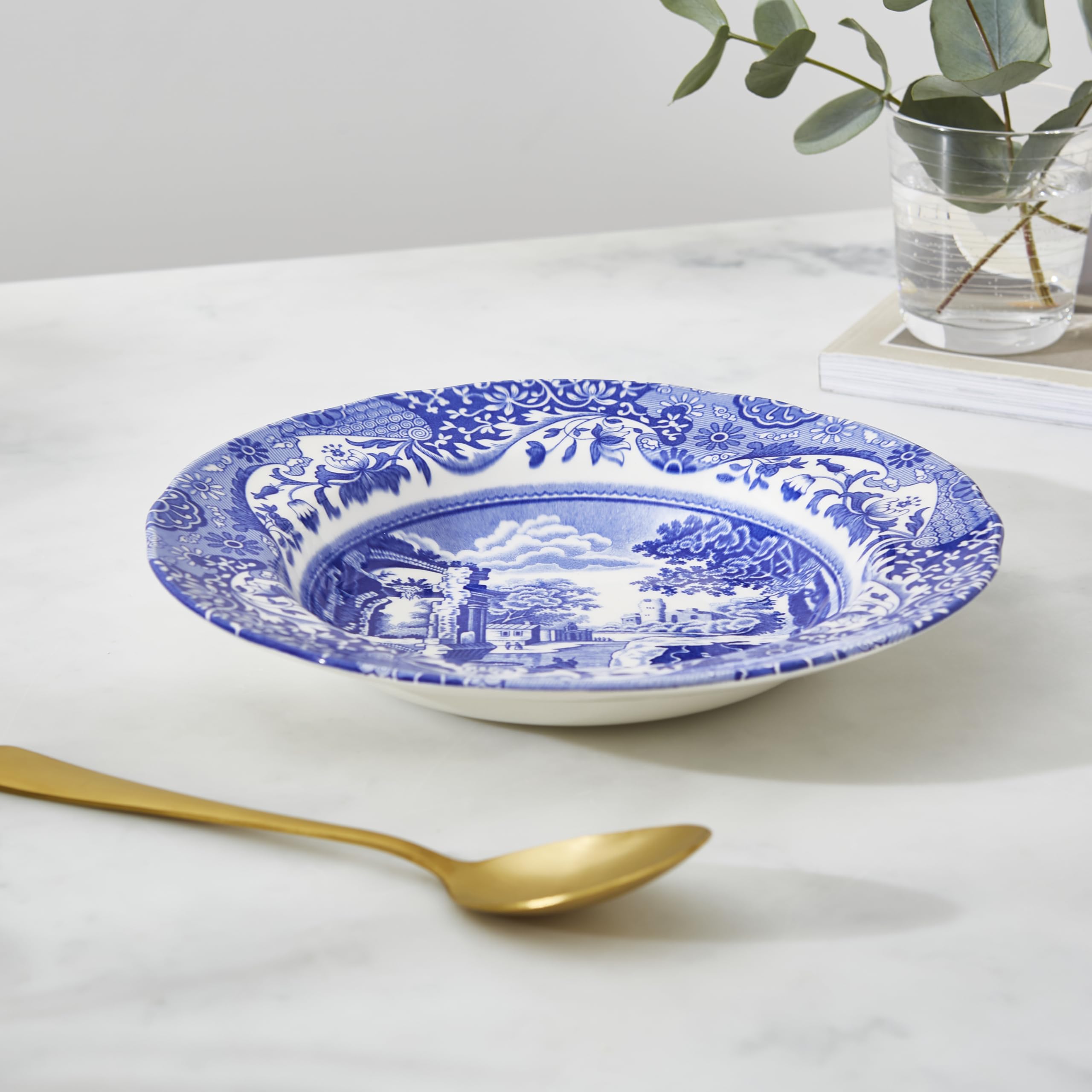 レア！！spode スポード　大きなボウル　ブルーホワイト Amazon.com | Spode Blue Italian 9