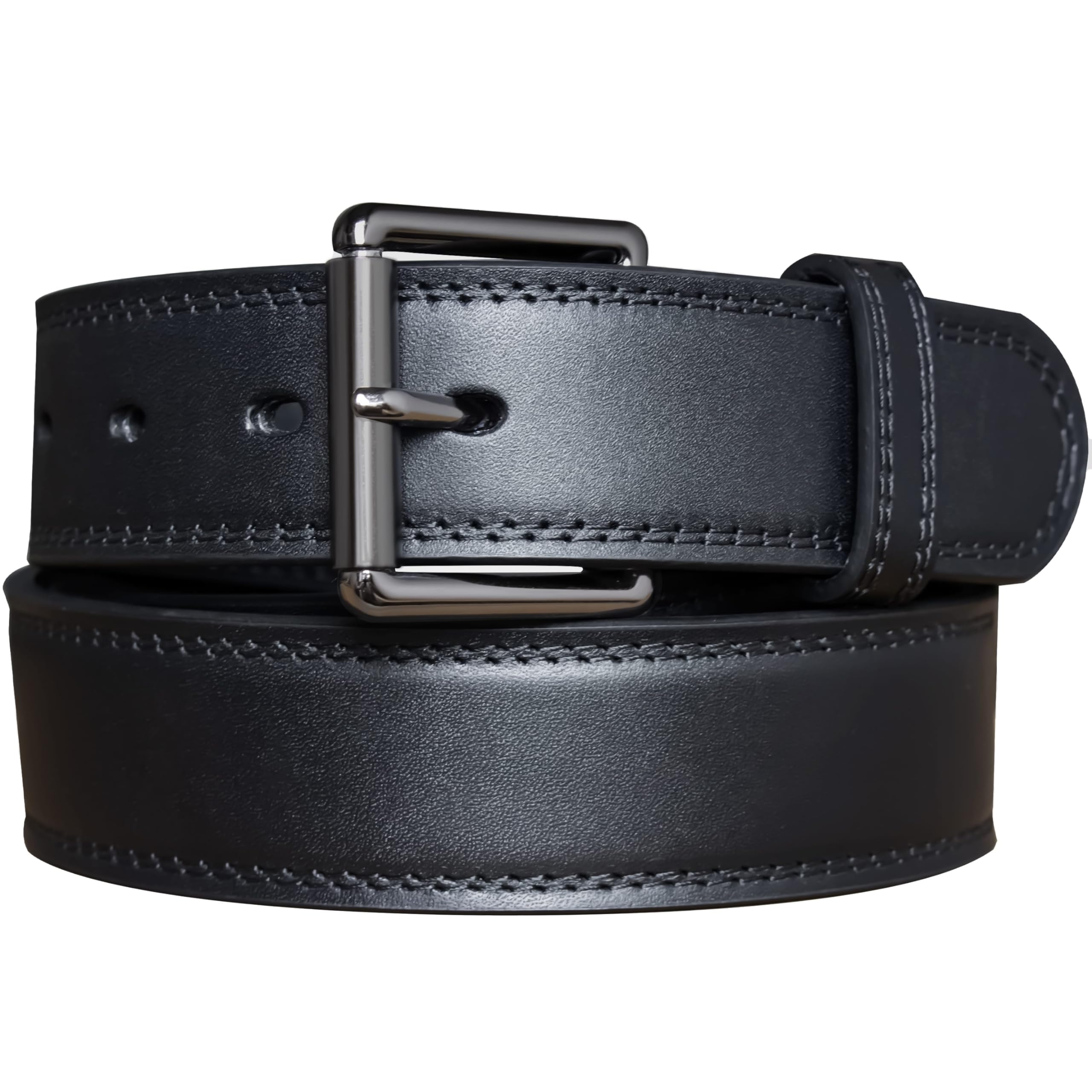 Leather Gun Belts for Men Concealed Carry Heavy Duty with Reinforced Core Belts for Men CCW Belt