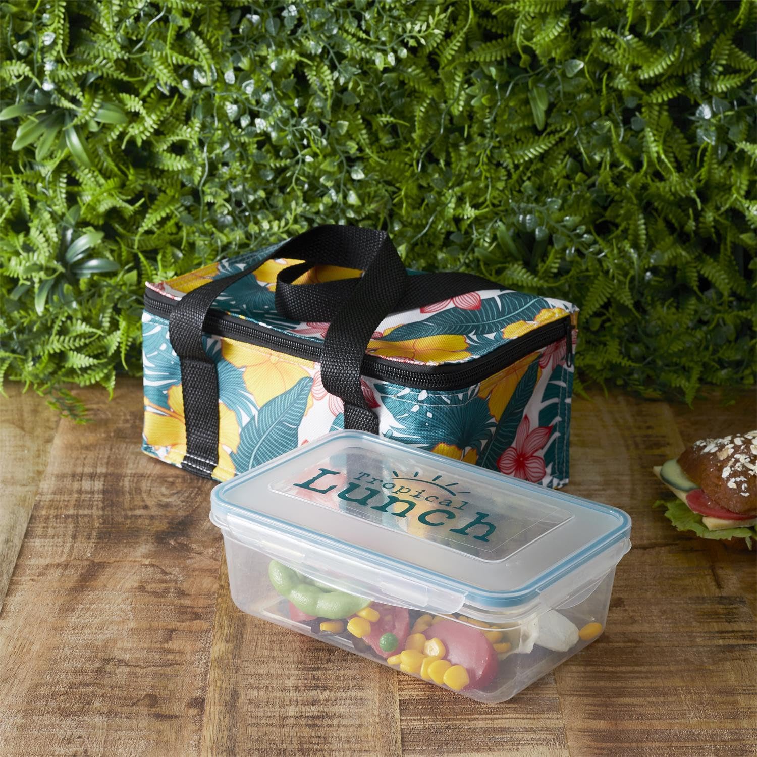 Deconation - Lote de 3 almuerzos con bolsa fresca isotérmica de 75 cl a juego – Caja de comida nómada