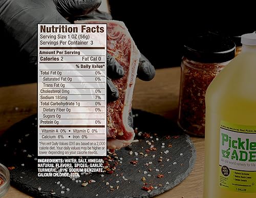 Miniatura 2 de PickleAde - Jugo de pepinillo de eneldo real con cúrcuma, 1 galón (128 onzas), alivio de calambres musculares y piernas, bebida deportiva de jugo de
