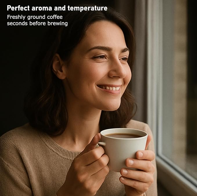 Máquina de Espresso Semi Automática con Molinillo Integrado y Espumador miniatura 4