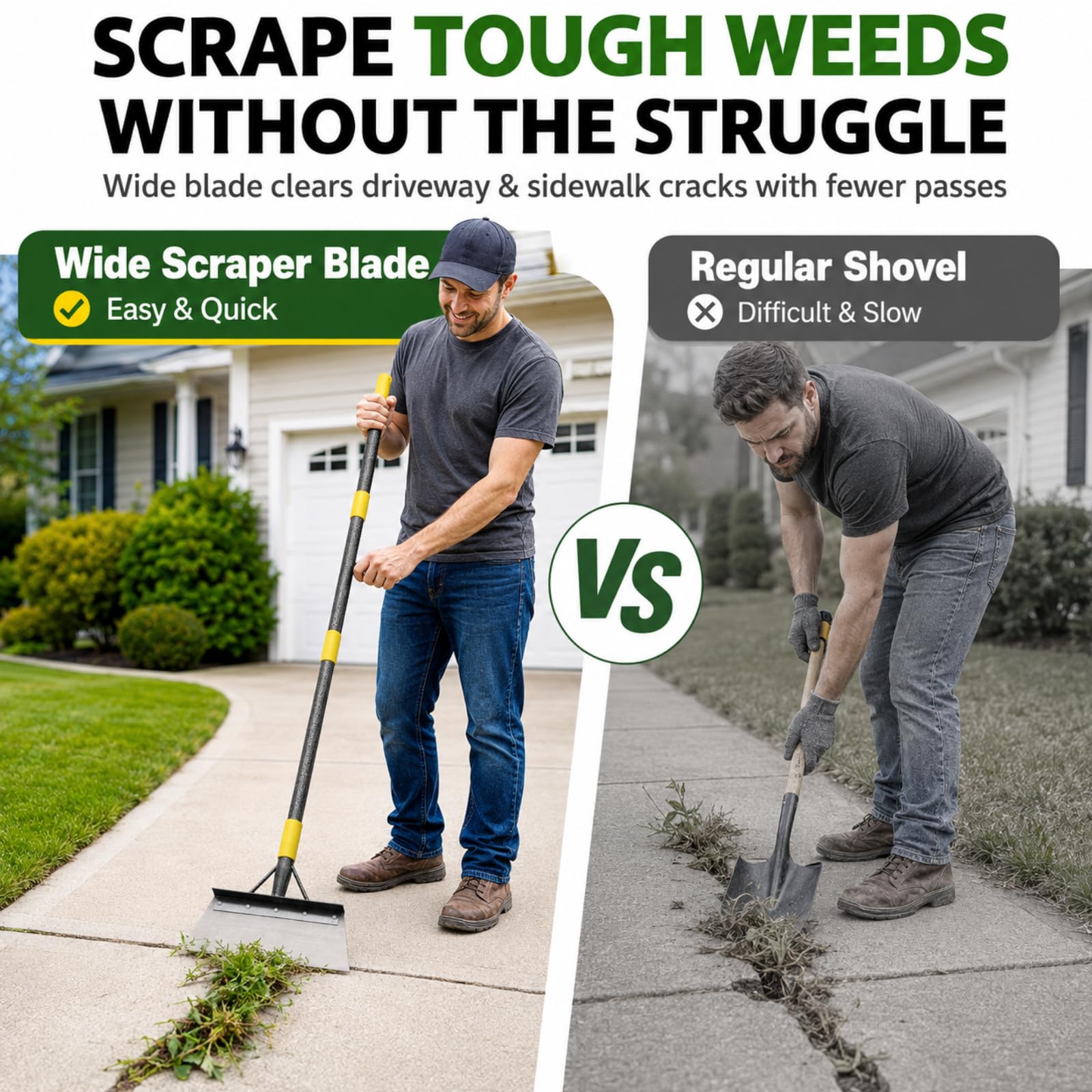 Garden Shovel & Floor Scraper - 60" Handle -2 Garden Shovel & Floor Scraper - 60" Handle -2