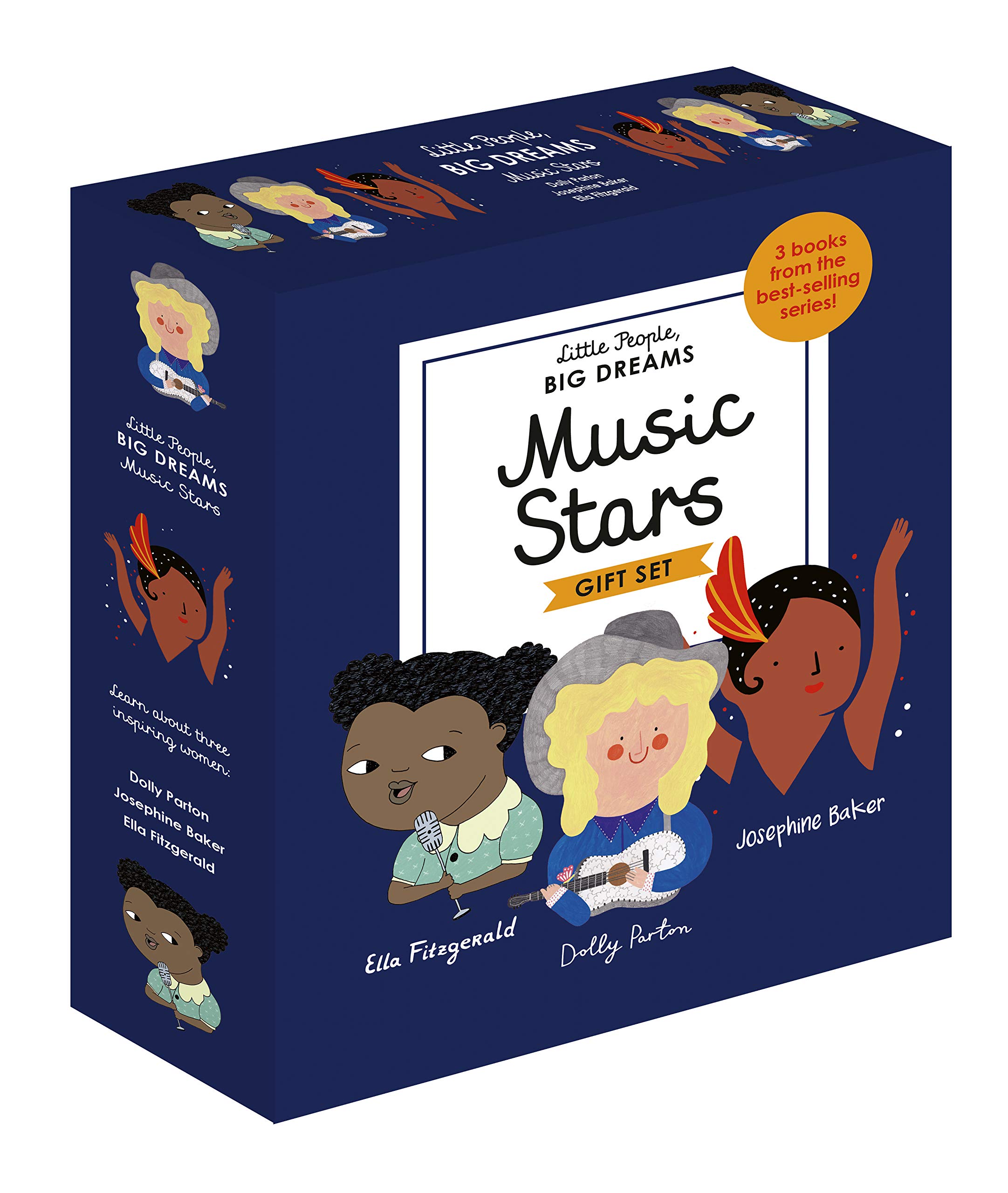 Little People, BIG DREAMS: Music Stars: 3 books from the best-selling series! Ella Fitzgerald - Dolly Parton - Josephine Baker